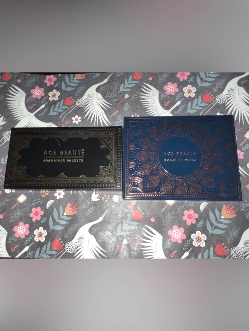 ACE BEAUTÉ Eyeshadow Palette Duo - Scarlet Dusk & Grandiose Palette